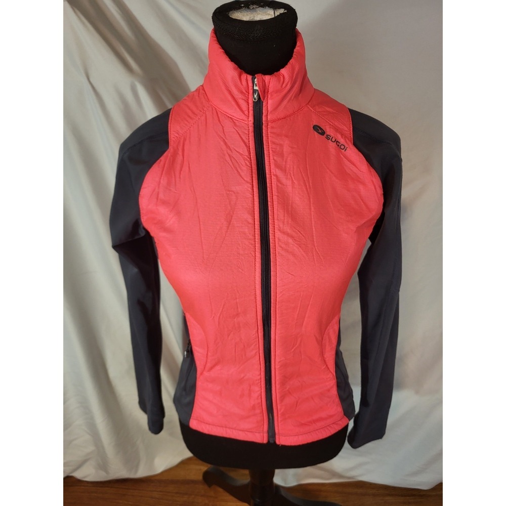 SUGOi Polartec Alpha Hybrid Jacket Cycling Rain Windbreaker‎ High Vis XS Pink